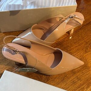 Nude Slingback Heels